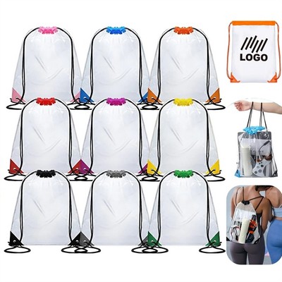 Pvc Clear Drawstring Bag