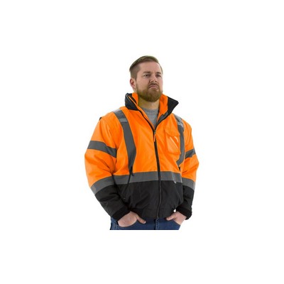 Majestic 75-1384 Hi-Viz 8-in-1 Waterproof Jacket w Hi-Viz Liner, ANSI 3
